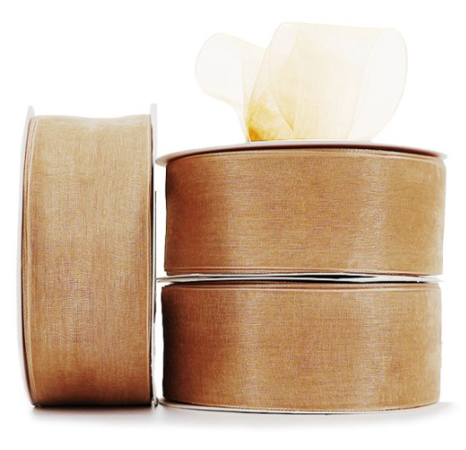 Organza Ribbon Roll - Brilliant Gold