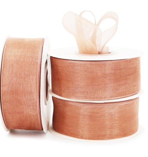 Organza Ribbon Roll - Champagne