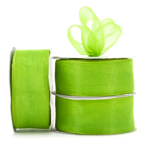 Organza Ribbon Roll - Avocado